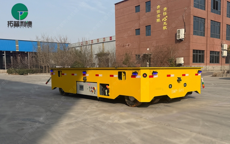 50吨无轨电动地平车全向运行